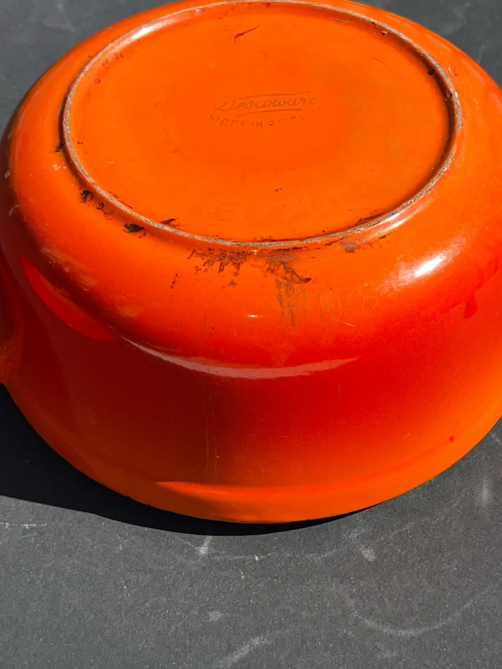 Descoware Belgium Vintage Flame Orange Enamel 8 